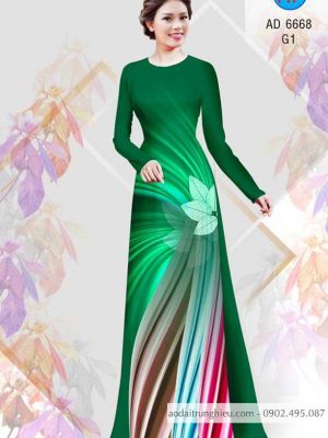 Vải áo dài Lá và lập thể kiểu mới AD 6668 37 1584443201 209 Vai ao dai La va lap the kieu moi AD