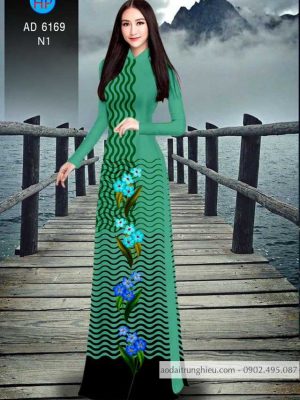 Vải áo dài Sọc cong mới ra AD 6169 31 1584443372 264 Vai ao dai Soc cong moi ra AD 6169