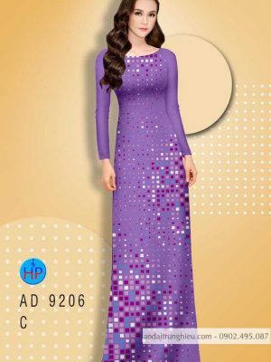 Vải áo dài Ô vuông nhỏ mới ra AD 9206 21 1584443806 805 Vai ao dai O vuong nho moi ra AD 9206