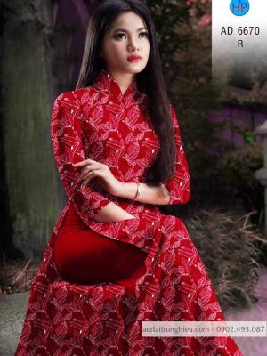 Vải áo dài hình lá đều kiểu mới AD 6670 22 1584521177 64 Vai ao dai hinh la deu kieu moi AD 6670