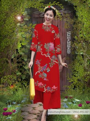 Vải áo dài cách tân chim và hoa mới ra AD TRCT 4713 33 1584522738 373 Vai ao dai cach tan chim va hoa moi ra