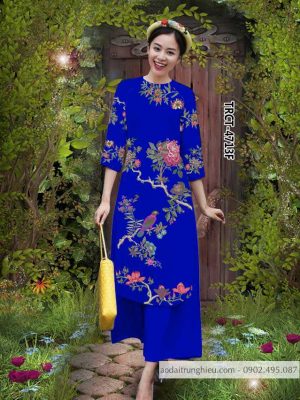 Vải áo dài cách tân chim và hoa mới ra AD TRCT 4713 36 1584522738 577 Vai ao dai cach tan chim va hoa moi ra