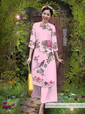 Vải áo dài cách tân chim và hoa mới ra AD TRCT 4713 30 1584522738 797 Vai ao dai cach tan chim va hoa moi ra