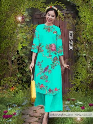 Vải áo dài cách tân chim và hoa mới ra AD TRCT 4713 38 1584522738 88 Vai ao dai cach tan chim va hoa moi ra