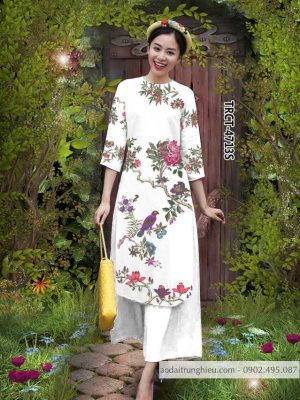 Vải áo dài cách tân chim và hoa mới ra AD TRCT 4713 47 1584522739 418 Vai ao dai cach tan chim va hoa moi ra