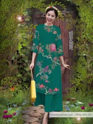 Vải áo dài cách tân chim và hoa mới ra AD TRCT 4713 48 1584522739 452 Vai ao dai cach tan chim va hoa moi ra