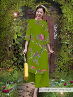 Vải áo dài cách tân chim và hoa mới ra AD TRCT 4713 41 1584522739 513 Vai ao dai cach tan chim va hoa moi ra