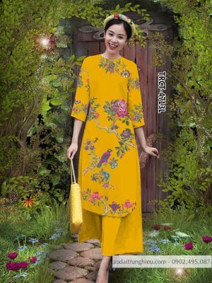 Vải áo dài cách tân chim và hoa mới ra AD TRCT 4713 42 1584522739 6 Vai ao dai cach tan chim va hoa moi ra
