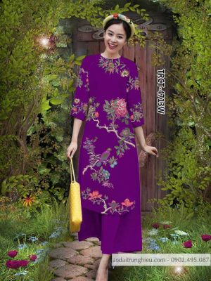 Vải áo dài cách tân chim và hoa mới ra AD TRCT 4713 52 1584522740 165 Vai ao dai cach tan chim va hoa moi ra