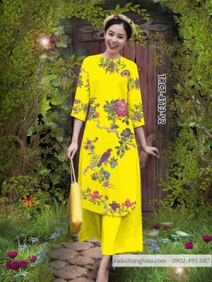Vải áo dài cách tân chim và hoa mới ra AD TRCT 4713 51 1584522740 691 Vai ao dai cach tan chim va hoa moi ra