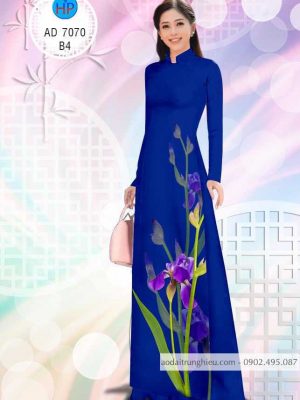 Vải áo dài Hoa tím kiểu mới AD 7070 23 1584610795 455 Vai ao dai Hoa tim kieu moi AD 7070