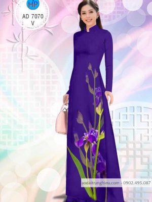 Vải áo dài Hoa tím kiểu mới AD 7070 25 1584610795 8 Vai ao dai Hoa tim kieu moi AD 7070