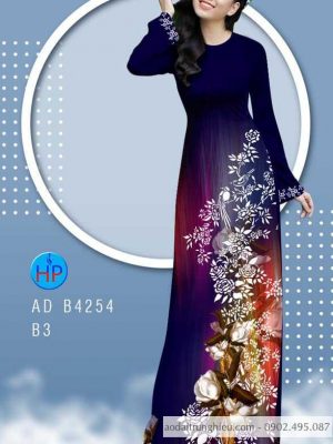 Vải áo dài hoa in 3D kiểu mới AD B4254 21 1584611875 347 Vai ao dai hoa in 3D kieu moi AD B4254