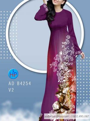 Vải áo dài hoa in 3D kiểu mới AD B4254 37 1584611876 868 Vai ao dai hoa in 3D kieu moi AD B4254