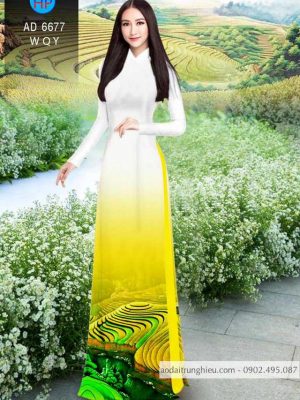 Vải áo dài Ruộng bậc thang kiểu mới AD 6677 23 1584612014 236 Vai ao dai Ruong bac thang kieu moi AD 6677