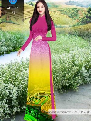 Vải áo dài Ruộng bậc thang kiểu mới AD 6677 30 1584612014 543 Vai ao dai Ruong bac thang kieu moi AD 6677