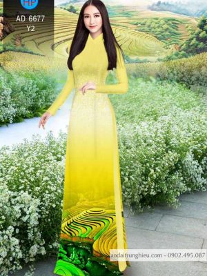 Vải áo dài Ruộng bậc thang kiểu mới AD 6677 27 1584612014 677 Vai ao dai Ruong bac thang kieu moi AD 6677