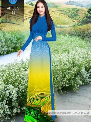 Vải áo dài Ruộng bậc thang kiểu mới AD 6677 36 1584612015 11 Vai ao dai Ruong bac thang kieu moi AD 6677