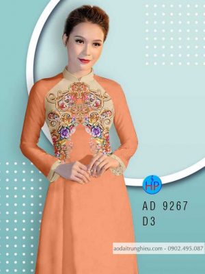 Vải áo dài hoa văn trên ngực kiểu mới AD 9267 21 1584775822 663 Vai ao dai hoa van tren nguc kieu moi AD