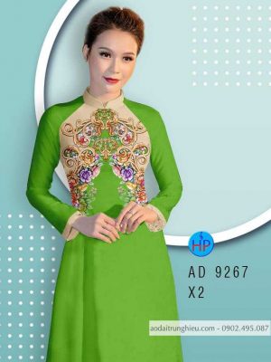 Vải áo dài hoa văn trên ngực kiểu mới AD 9267 27 1584775823 168 Vai ao dai hoa van tren nguc kieu moi AD