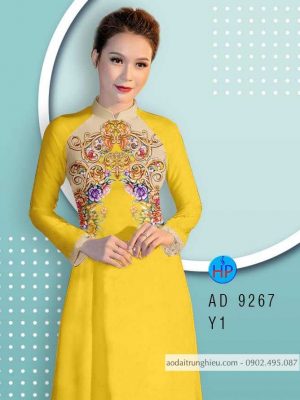 Vải áo dài hoa văn trên ngực kiểu mới AD 9267 28 1584775823 371 Vai ao dai hoa van tren nguc kieu moi AD
