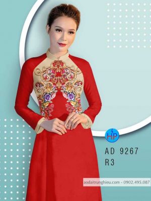Vải áo dài hoa văn trên ngực kiểu mới AD 9267 35 1584775823 715 Vai ao dai hoa van tren nguc kieu moi AD