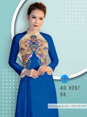 Vải áo dài hoa văn trên ngực kiểu mới AD 9267 36 1584775824 818 Vai ao dai hoa van tren nguc kieu moi AD