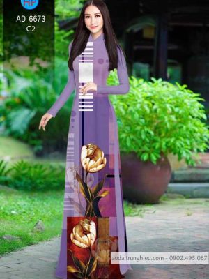 Vải áo dài hoa 3D thiết kế 2020 AD 6673 24 1584933142 506 Vai ao dai hoa 3D thiet ke 2020 AD 6673