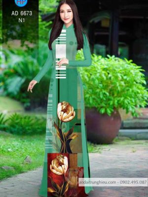 Vải áo dài hoa 3D thiết kế 2020 AD 6673 25 1584933142 508 Vai ao dai hoa 3D thiet ke 2020 AD 6673