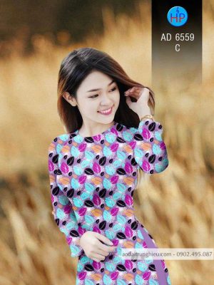 Vải áo dài hình Lá thiết kế 2020 AD 6559 32 1584934347 747 Vai ao dai hinh La thiet ke 2020 AD 6559