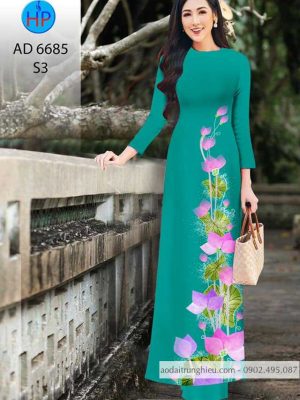 Vải áo dài Hoa Sen kiểu mới AD 6685 23 1584935263 740 Vai ao dai Hoa Sen kieu moi AD 6685