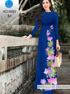 Vải áo dài Hoa Sen kiểu mới AD 6685 36 1584935264 114 Vai ao dai Hoa Sen kieu moi AD 6685