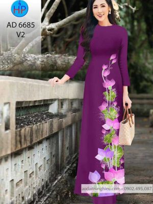 Vải áo dài Hoa Sen kiểu mới AD 6685 33 1584935264 71 Vai ao dai Hoa Sen kieu moi AD 6685