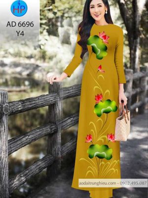 Vải áo dài Hoa Sen kiểu mới AD 6696 24 1585024344 28 Vai ao dai Hoa Sen kieu moi AD 6696