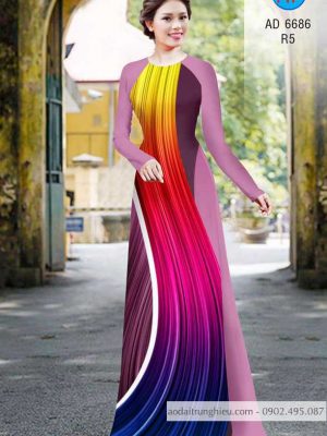 Vải áo dài Lập thể kiểu mới AD 6686 28 1585024704 133 Vai ao dai Lap the kieu moi AD 6686