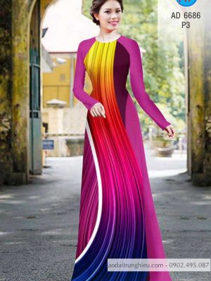 Vải áo dài Lập thể kiểu mới AD 6686 23 1585024704 137 Vai ao dai Lap the kieu moi AD 6686
