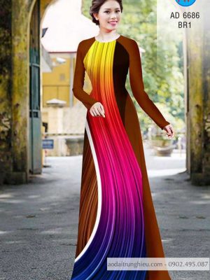 Vải áo dài Lập thể kiểu mới AD 6686 24 1585024704 872 Vai ao dai Lap the kieu moi AD 6686