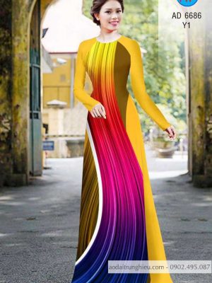 Vải áo dài Lập thể kiểu mới AD 6686 31 1585024705 21 Vai ao dai Lap the kieu moi AD 6686
