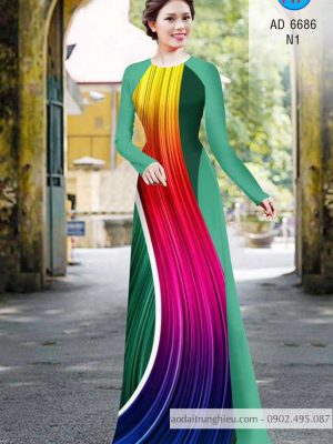 Vải áo dài Lập thể kiểu mới AD 6686 34 1585024705 536 Vai ao dai Lap the kieu moi AD 6686