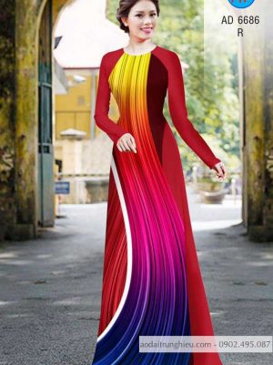 Vải áo dài Lập thể kiểu mới AD 6686 32 1585024705 702 Vai ao dai Lap the kieu moi AD 6686