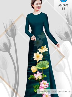 Vải áo dài Sen mùa hè mới ra AD 6672 30 1585107214 204 Vai ao dai Sen mua he moi ra AD 6672