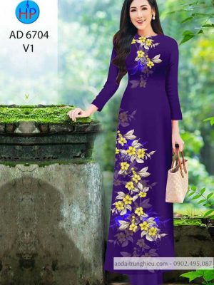 Vải áo dài hoa trên dưới kiểu mới AD 6704 30 1585213404 761 Vai ao dai hoa tren duoi kieu moi AD 6704