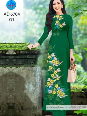 Vải áo dài hoa trên dưới kiểu mới AD 6704 31 1585213404 7 Vai ao dai hoa tren duoi kieu moi AD 6704