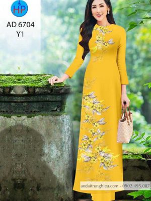 Vải áo dài hoa trên dưới kiểu mới AD 6704 37 1585213405 227 Vai ao dai hoa tren duoi kieu moi AD 6704