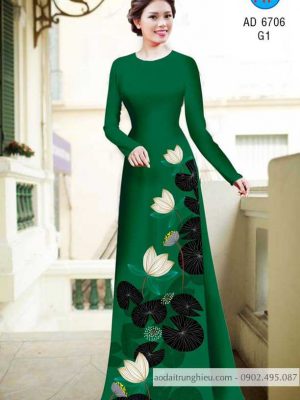 Vải áo dài hoa sen mới ra AD 6706 24 1585300598 54 Vai ao dai hoa sen moi ra AD 6706