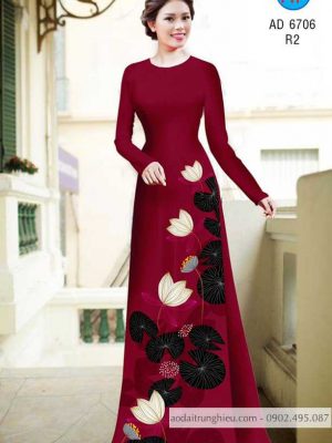 Vải áo dài hoa sen mới ra AD 6706 34 1585300600 694 Vai ao dai hoa sen moi ra AD 6706