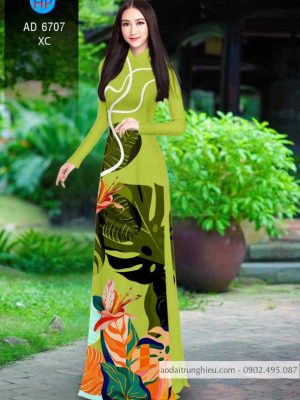 Vải áo dài in hoa 3D thiết kế 2020 AD 6707 29 1585300952 390 Vai ao dai in hoa 3D thiet ke 2020 AD