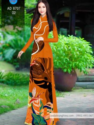 Vải áo dài in hoa 3D thiết kế 2020 AD 6707 22 1585300952 534 Vai ao dai in hoa 3D thiet ke 2020 AD