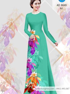 Vải áo dài hoa dọc thân mới ra AD 6649 32 1585368918 99 Vai ao dai hoa doc than moi ra AD 6649