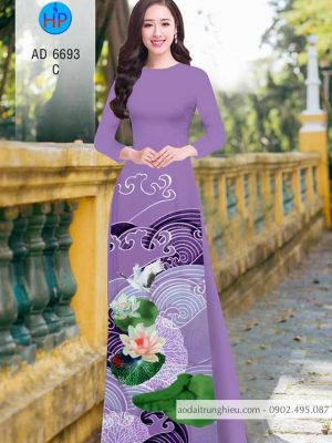 Vải áo dài hoa sen thiết kế 2020 AD 6693 35 1585370056 251 Vai ao dai hoa sen thiet ke 2020 AD 6693